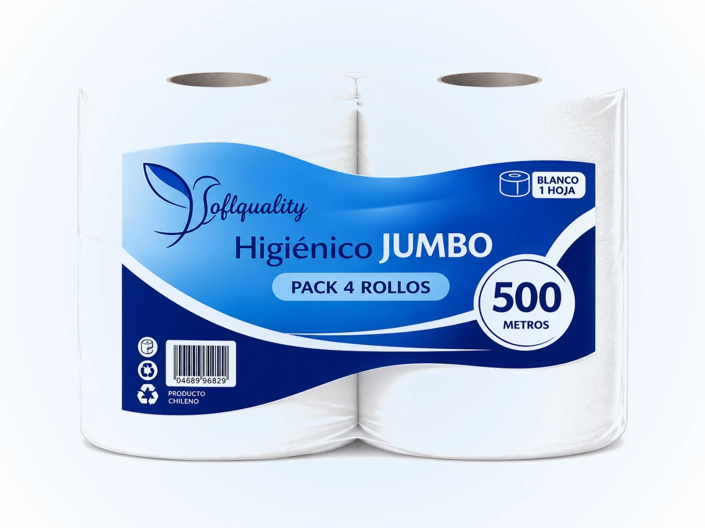 Higiénico Jumbo 1 Hoja 4x500 mts