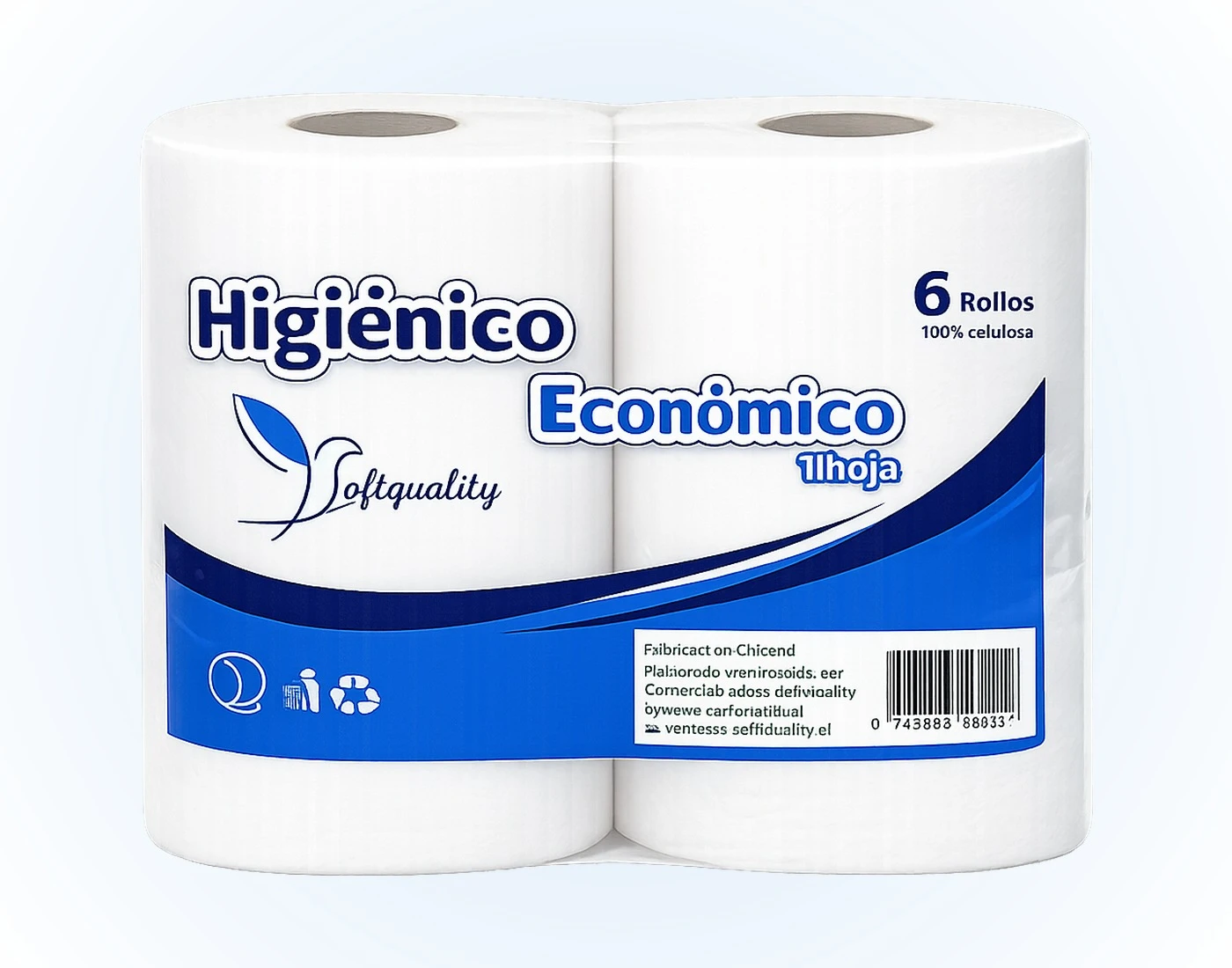 Higiénico Jumbo Económico 1 Hoja 200 Metros